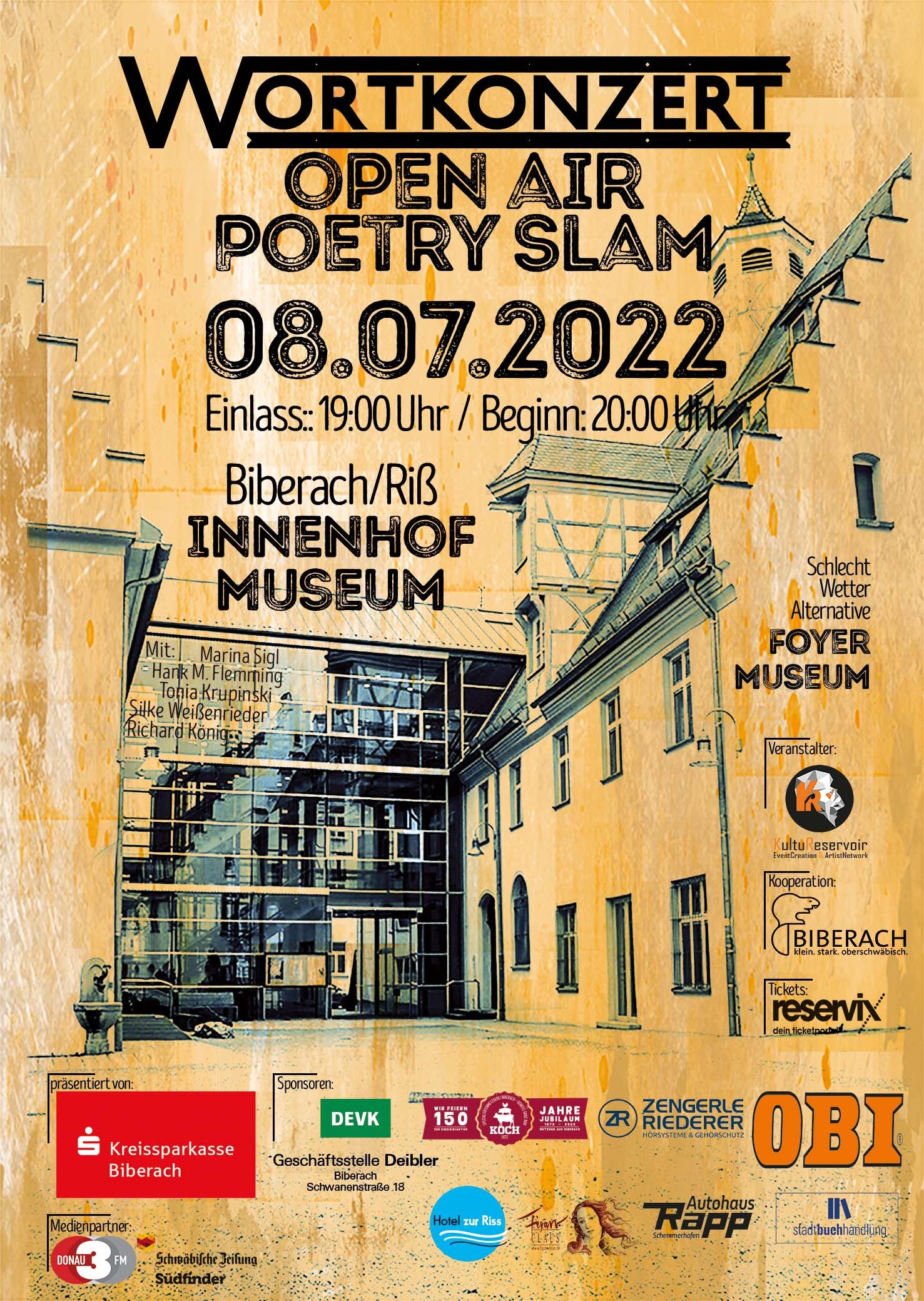Endlich! Großes Poetry-Slam Revival heute in Biberach