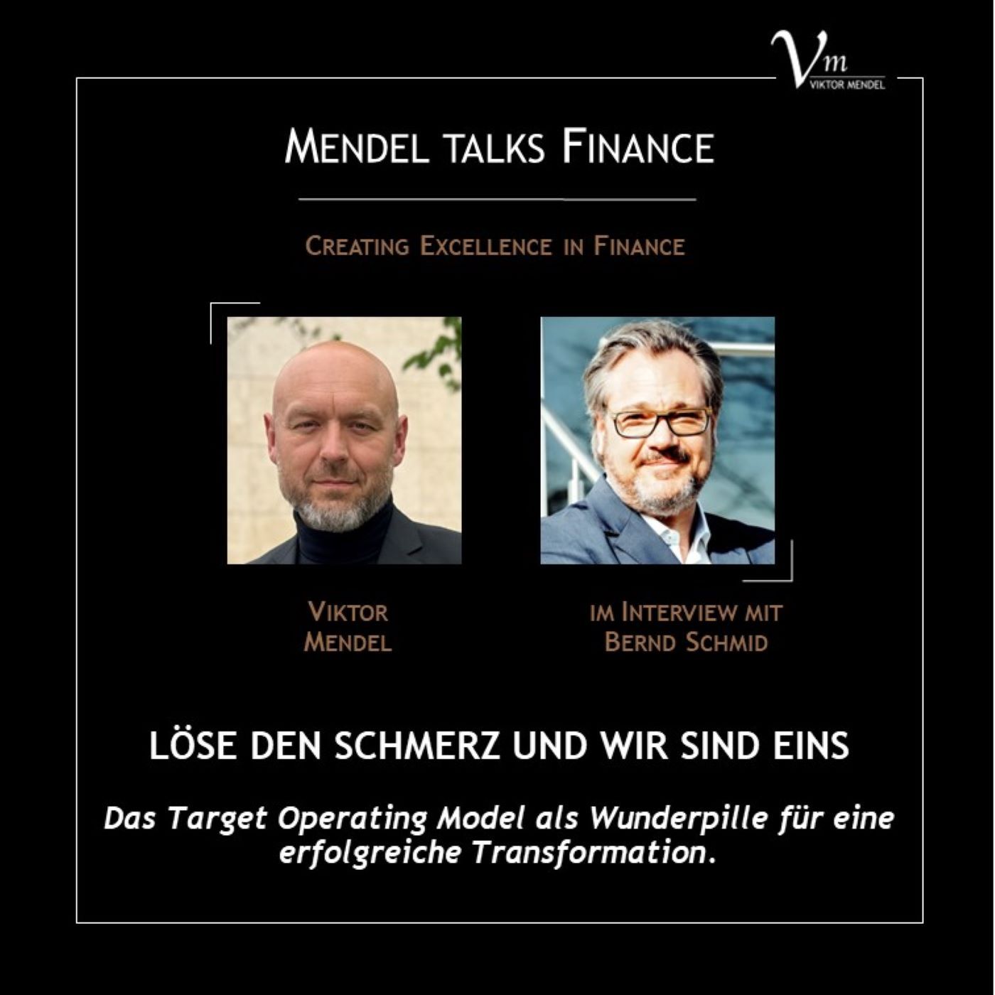 #16 LÖSE DEN SCHMERZ UND WIR SIND EINS. Das Target Operating Model als Wunderpille für eine erfolgreiche Transformation.