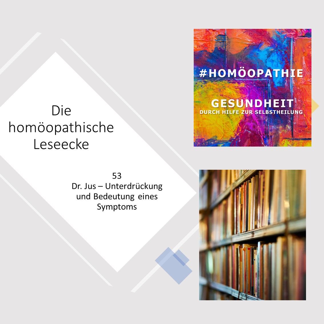 Dr. M. S. Jus Unterdrückung und Bedeutugn eines Symptoms