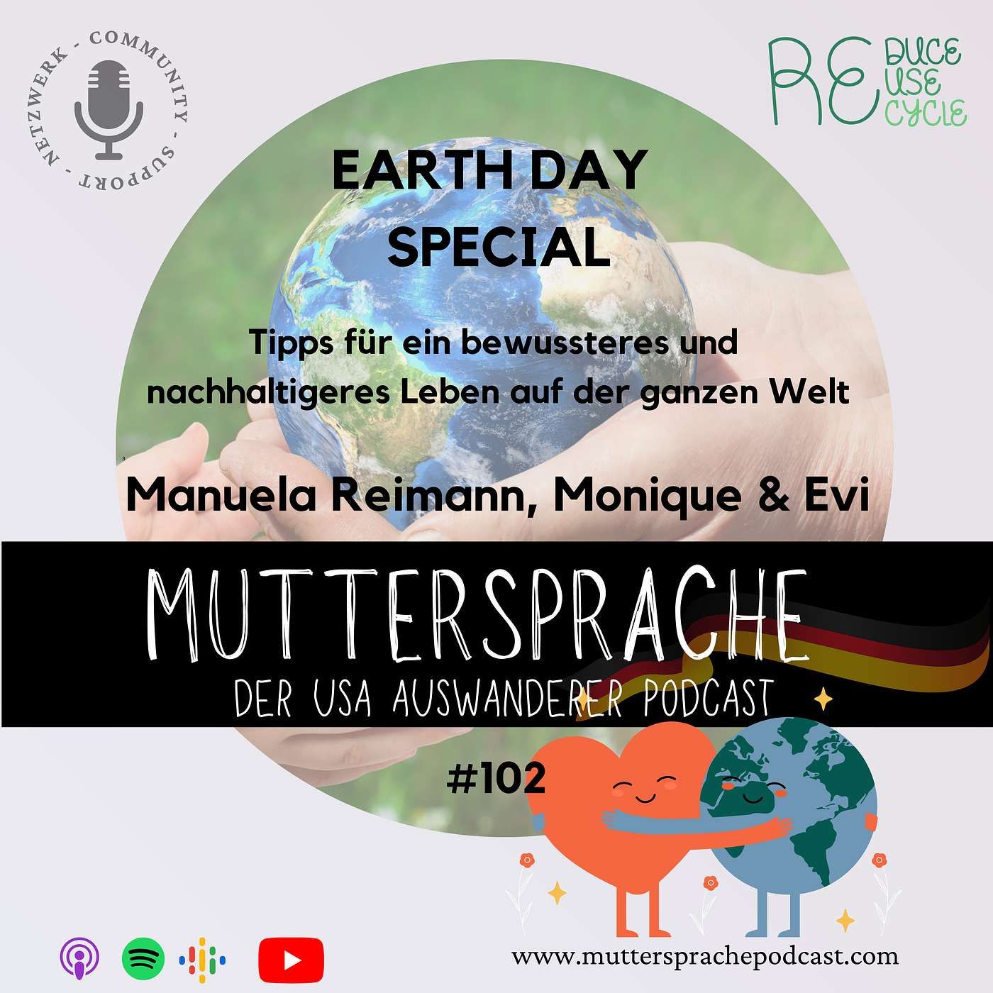EARTH DAY SPECIAL: Tipps für ein bewussteres und nachhaltigeres Leben - Manuela Reimann, Monique & Evi