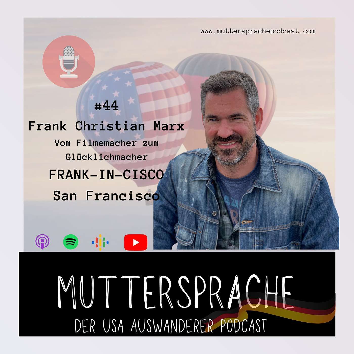 Folge 44: Vom Filmemacher zum Glücklichmacher - Frank Christian Marx (FRANK-IN-CISCO), San Francisco
