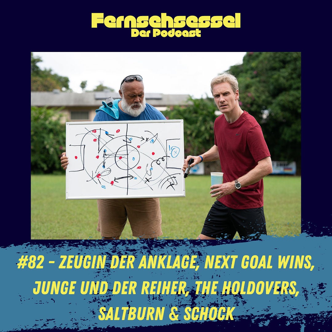 #82 - Zeugin der Anklage, Next Goal Wins, Der Junge und der Reiher, The Holdovers, Saltburn & Schock