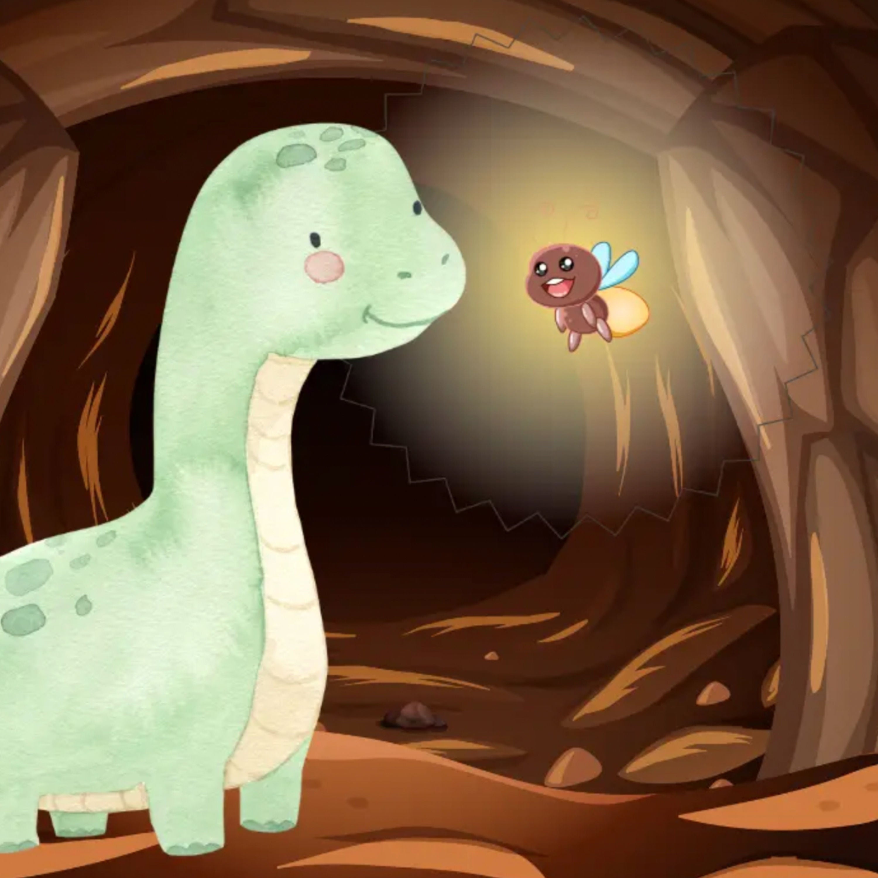 Ein mutiger kleiner Dino in Not | „Gute Nacht“-Geschichte für Kinder