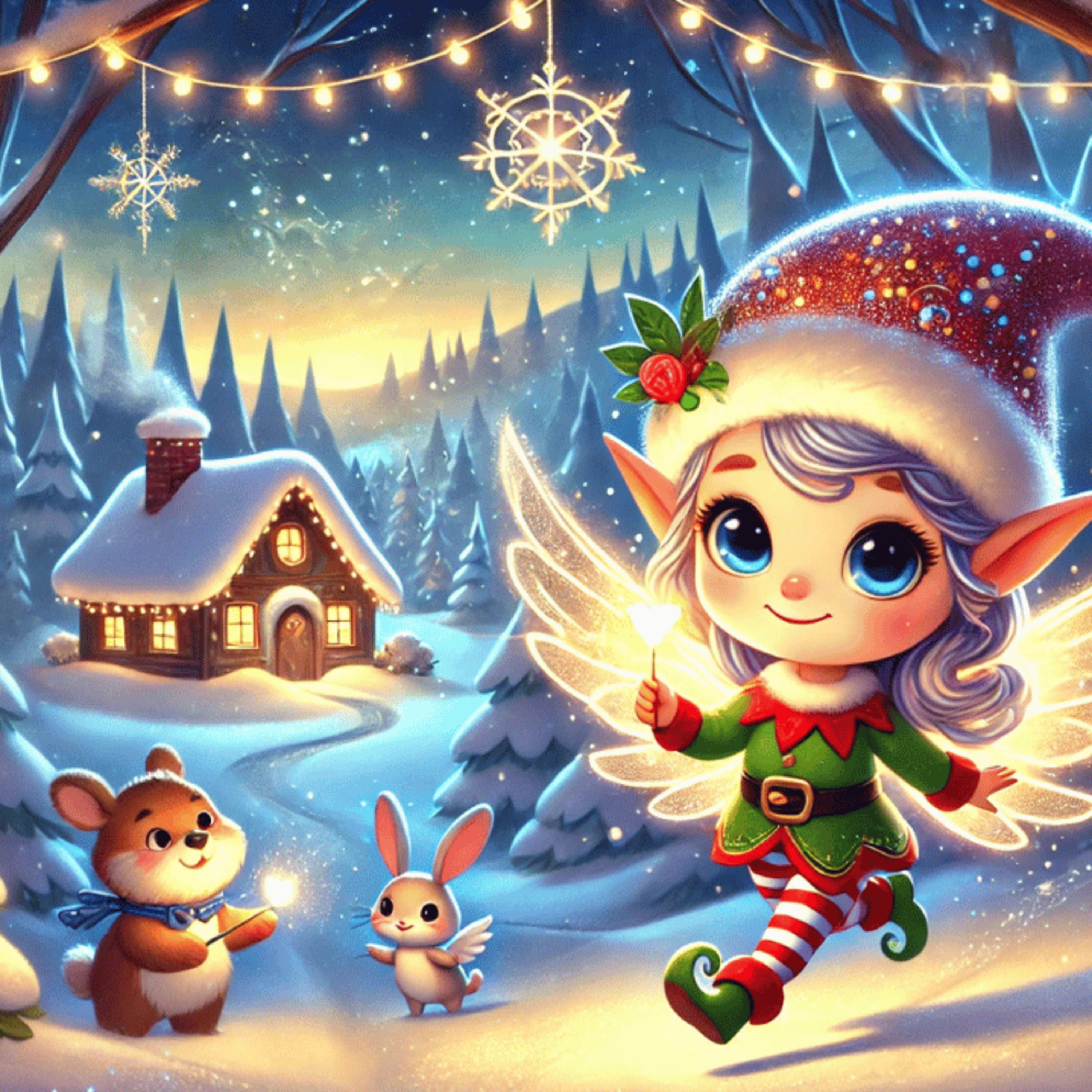 Die kleine Elfe Lilli & der Weihnachts­wunsch | „Gute Nacht“-Geschichte