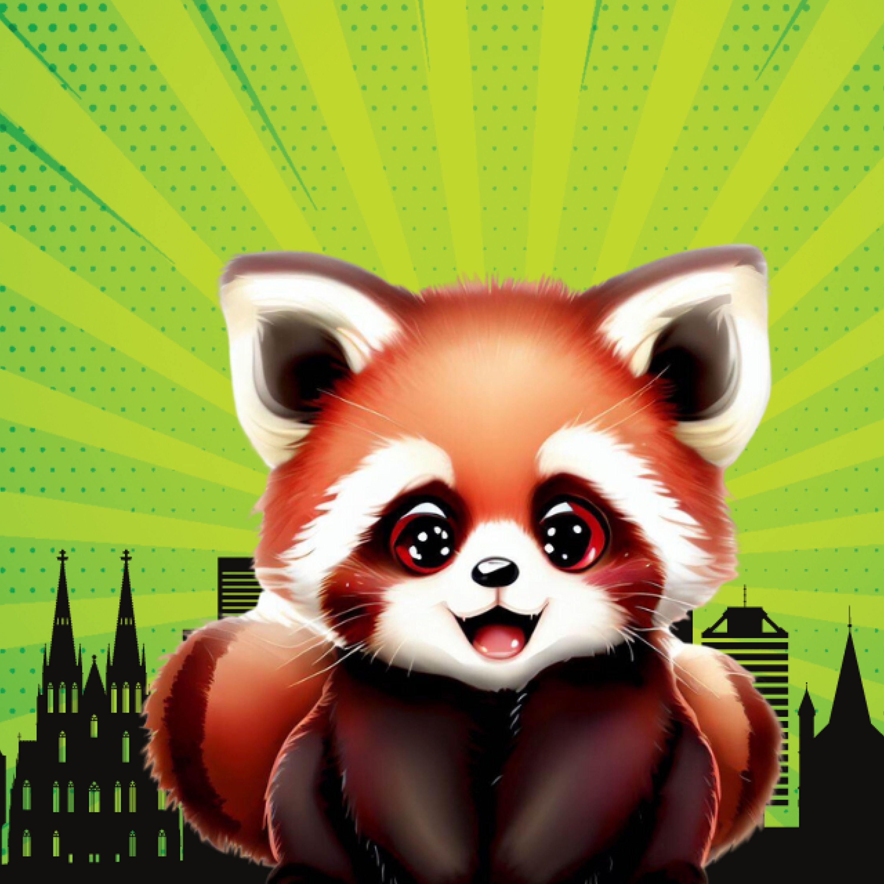 Der rote Panda Rudi, der coole Köln-Abenteurer | Abenteuergeschichte für Kinder