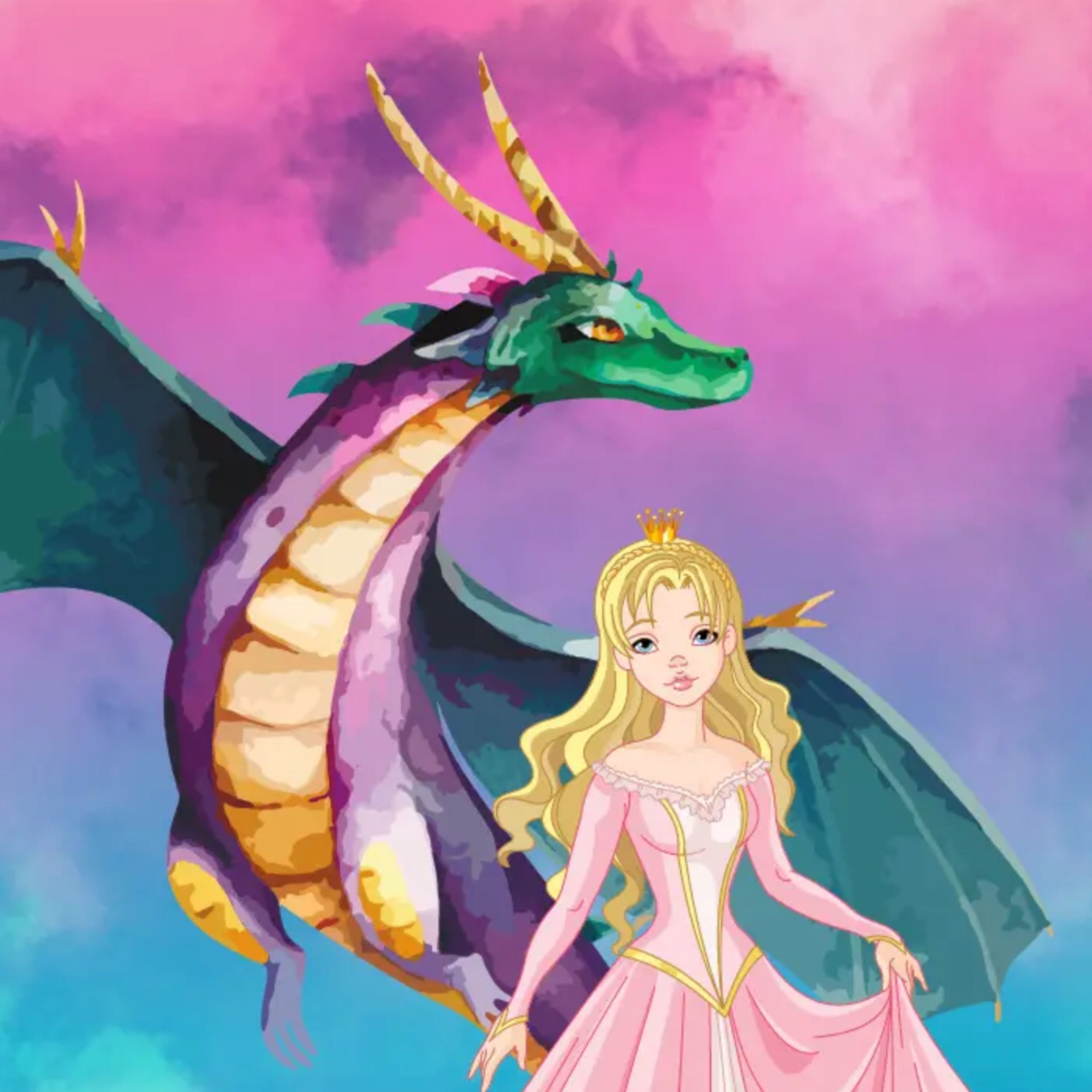 Prinzessin Lina & der freundliche Drache | Einschlafgeschichte für kleine & große Kinder
