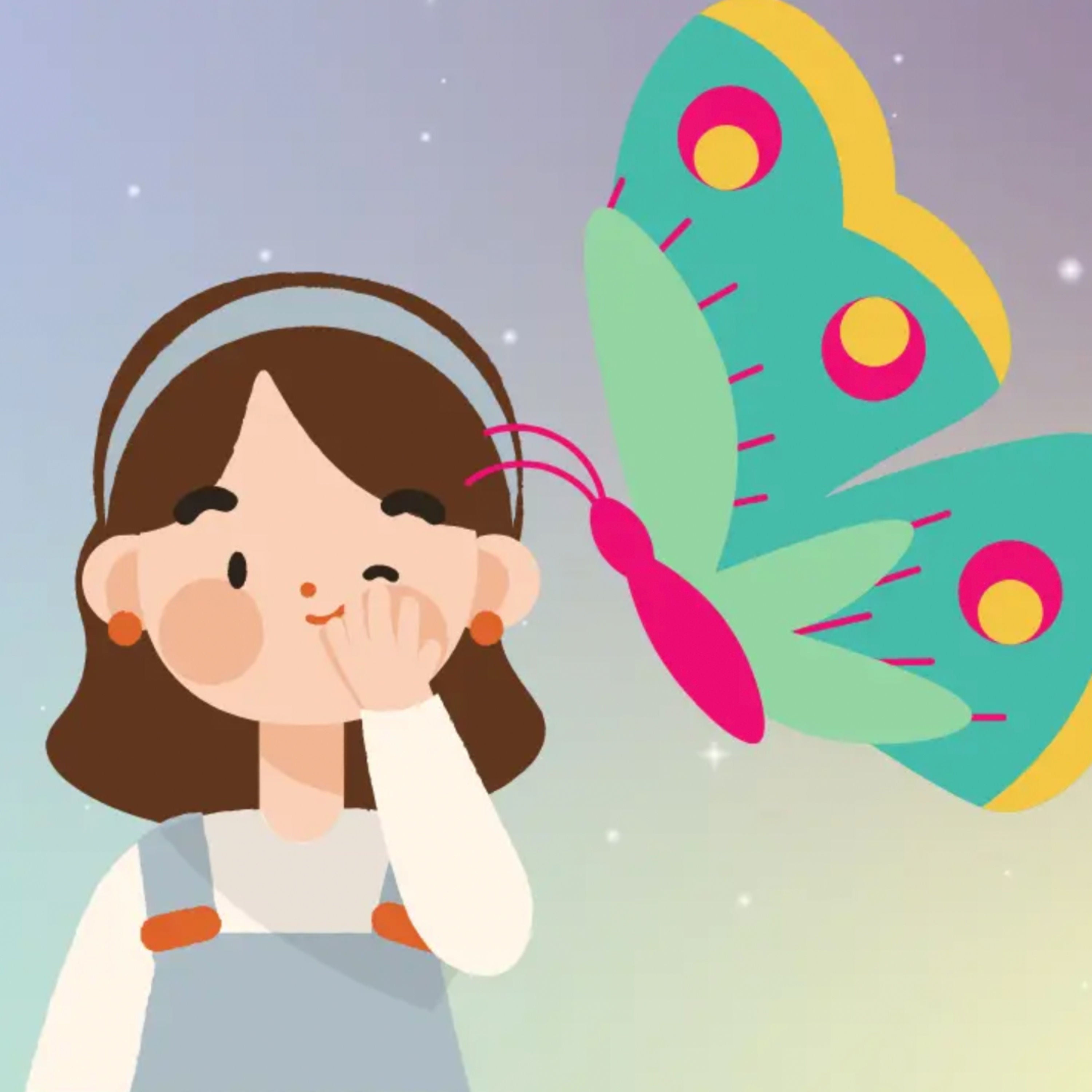 Ein Schmetterling hilft Lily beim Einschlafen | „Gute Nacht“-Geschichte für Kinder