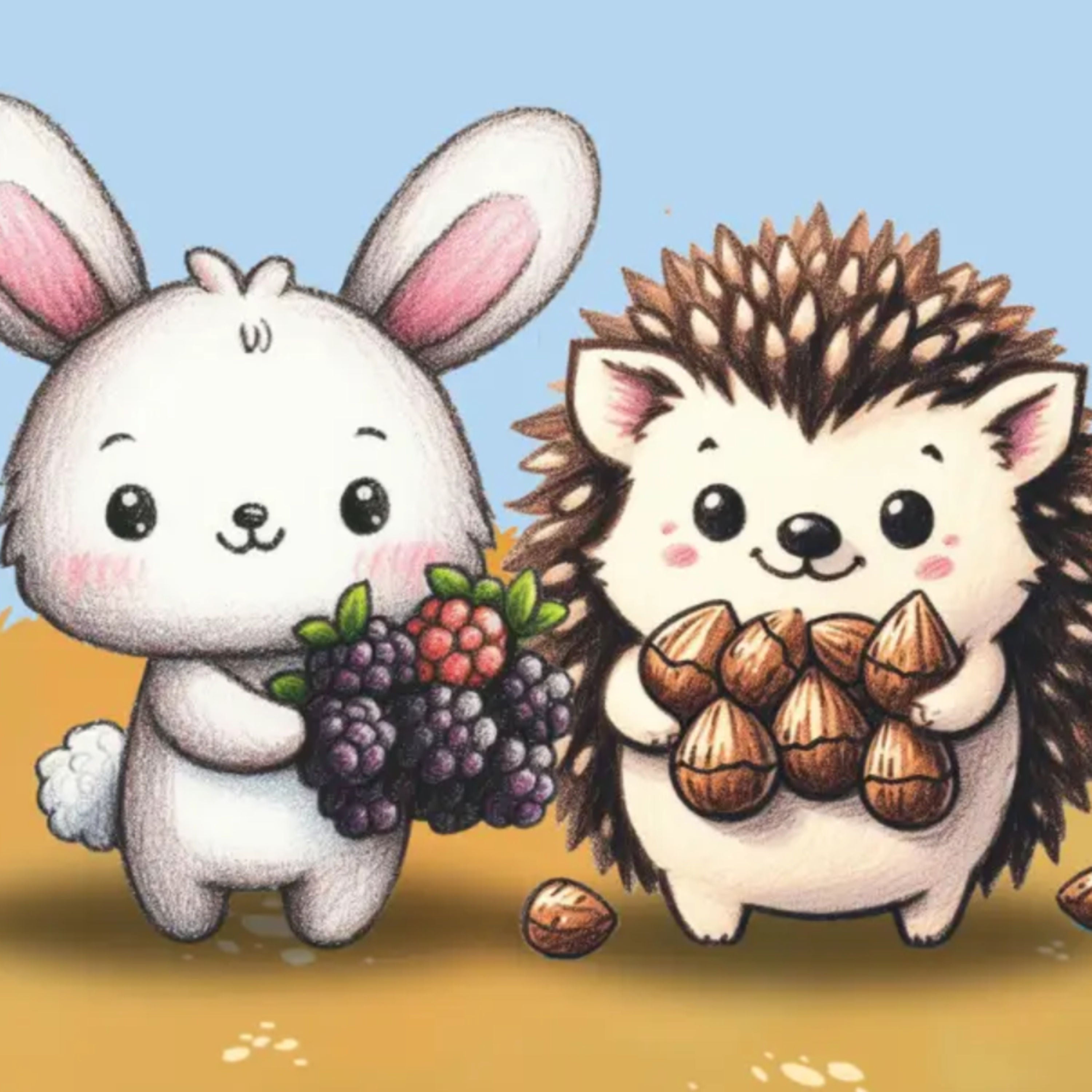 Emil, der Igel, erlebt ein herbstliches Abenteuer | „Gute Nacht“-Geschichte für Kinder