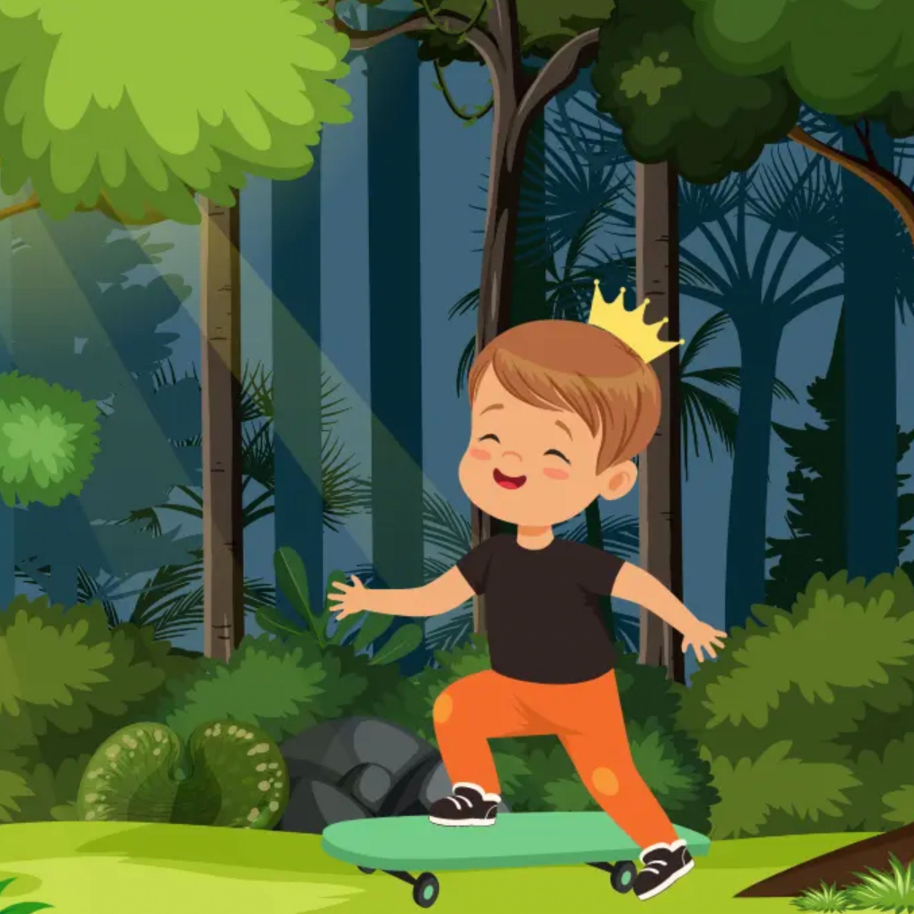 Taro, der Skateboard-Prinz | Lange „Gute Nacht“-Geschichte für Kinder