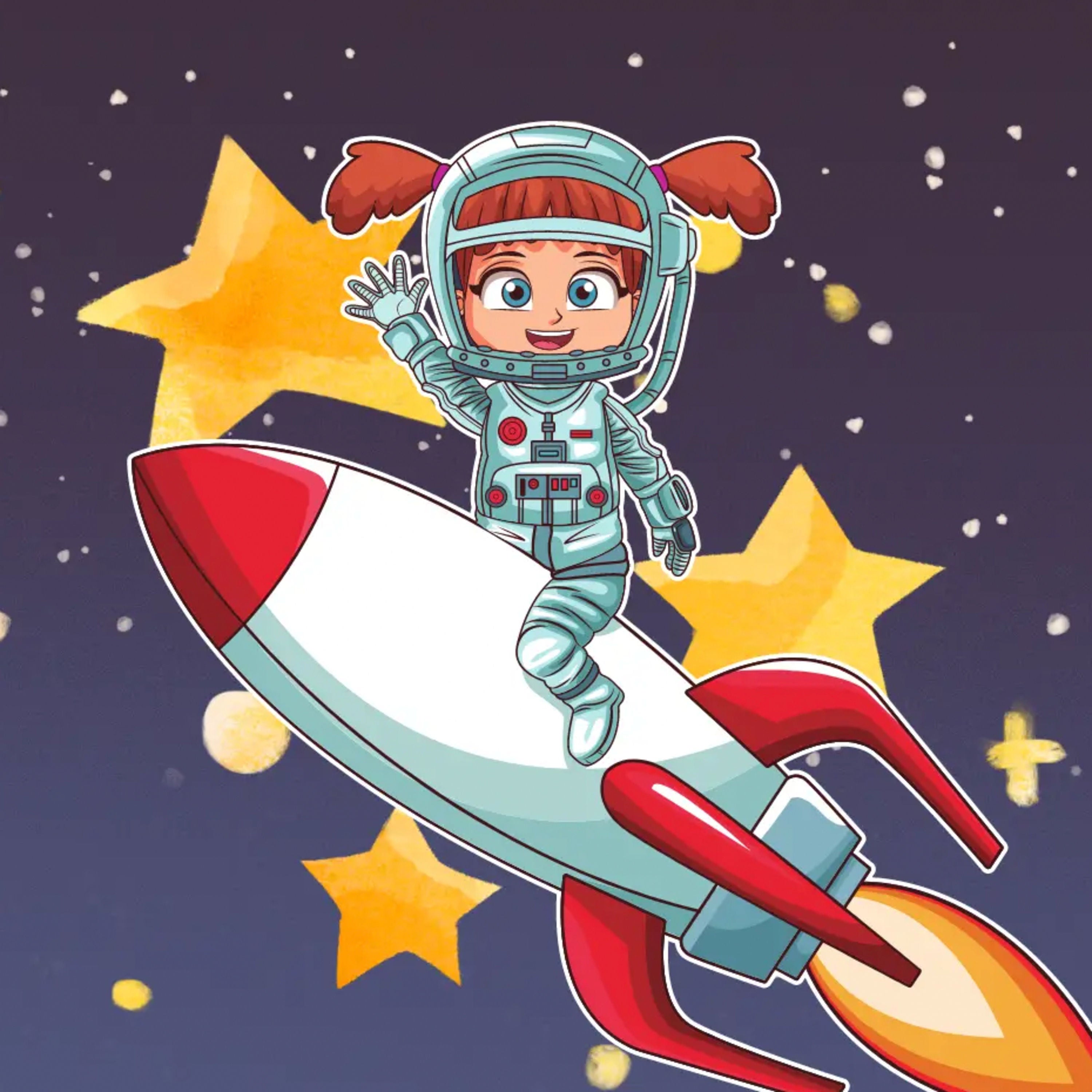 Lilli, die kleine Astronautin | kurze „Gute Nacht“-Geschichte