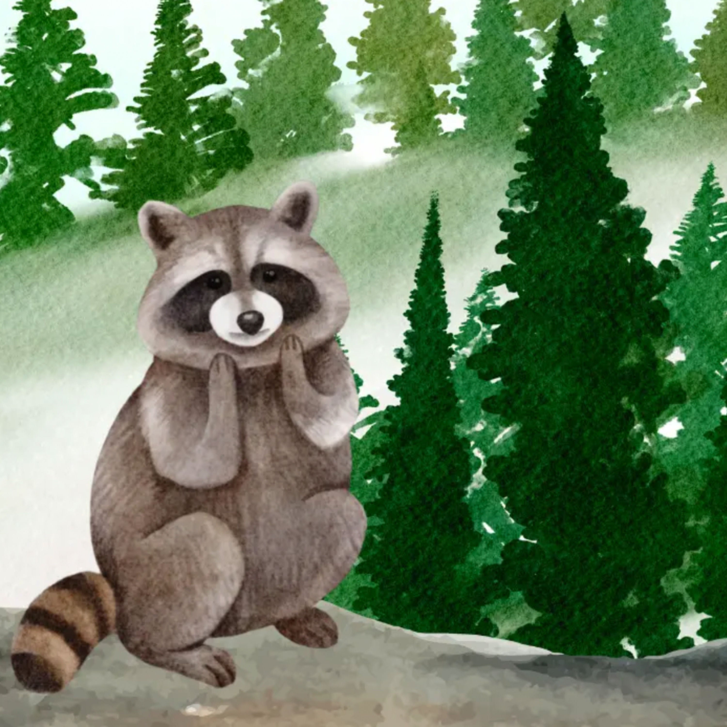 Fritz, der freche Waschbär | Kindergeschichte mit Lektion