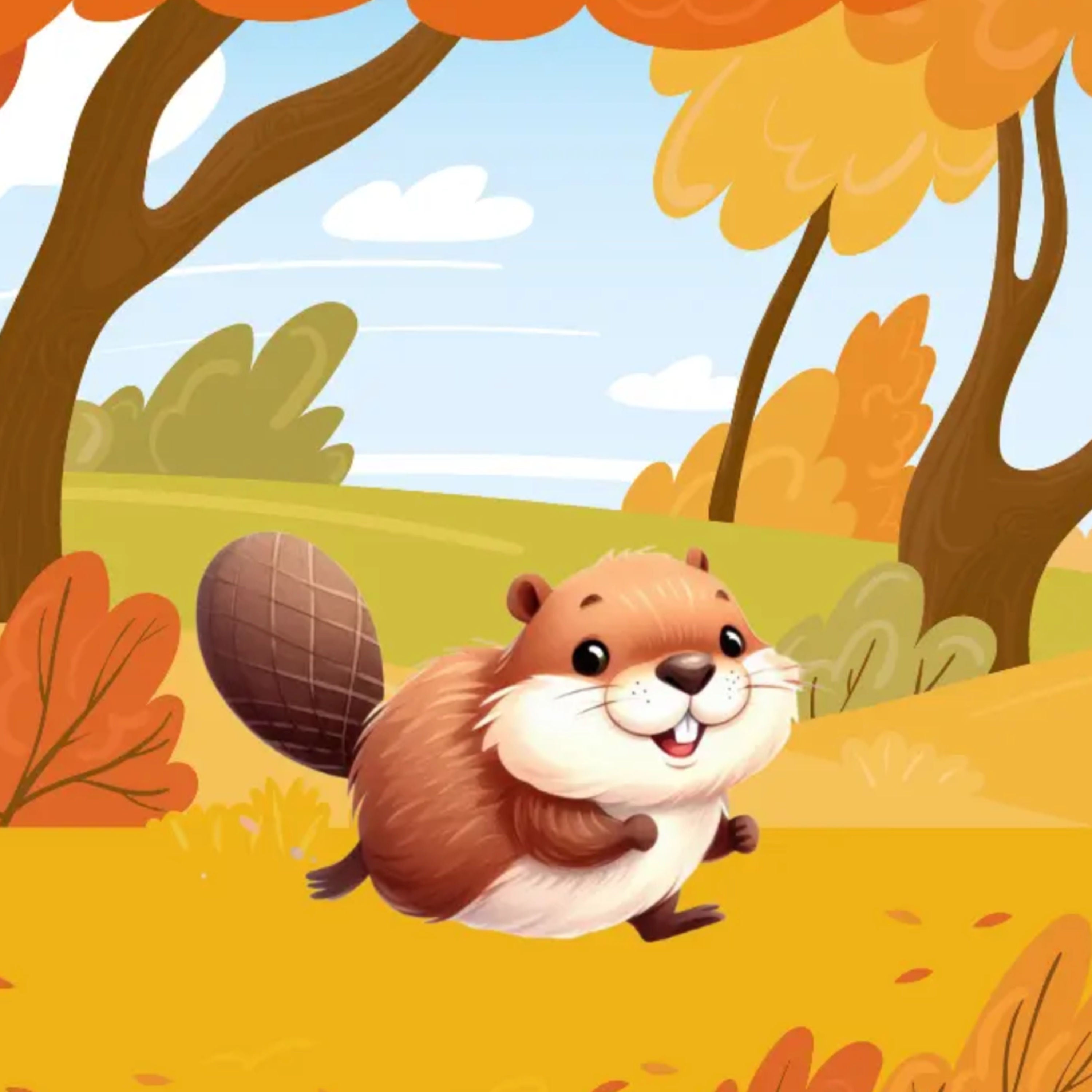Biber Benny & der erste Herbsttag | „Gute Nacht“-Geschichte zum Herbst für Kinder
