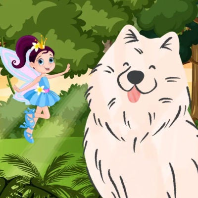 Socke, der Hund, hilft einer kleinen Fee | Kindergeschichte mit Moral am Ende