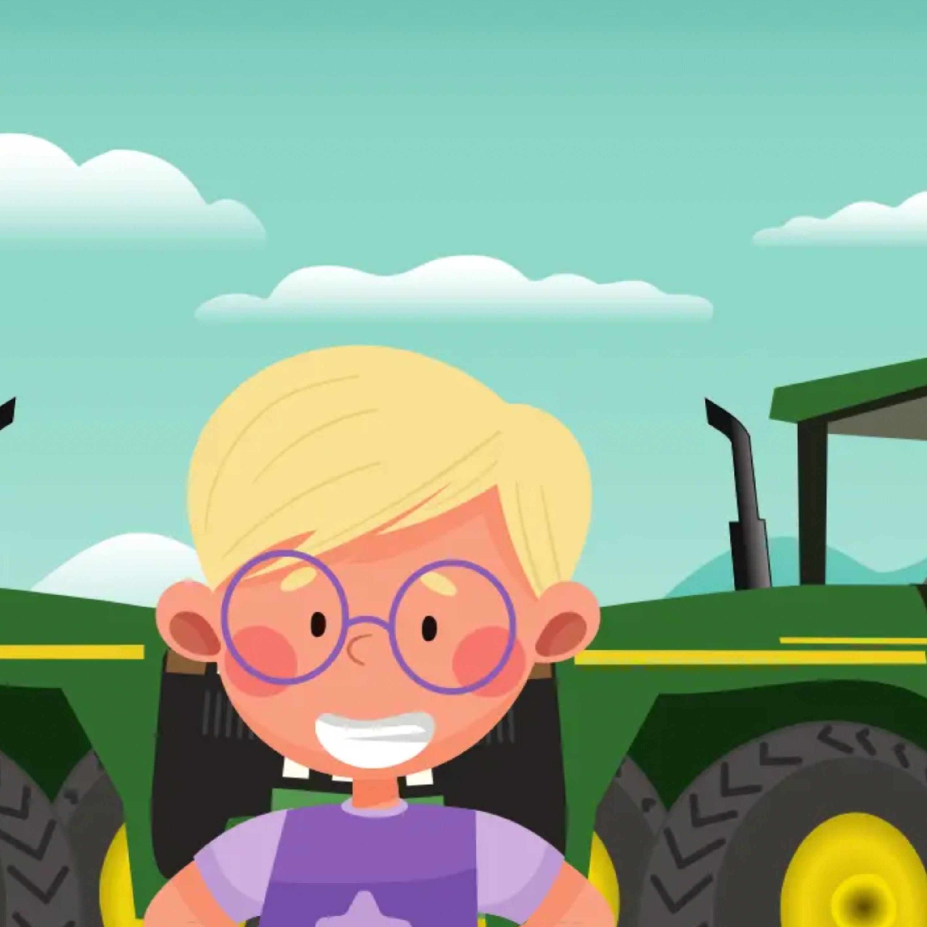 Echte Helden fahren gelbe Felgen | Kindergeschichte mit Traktor