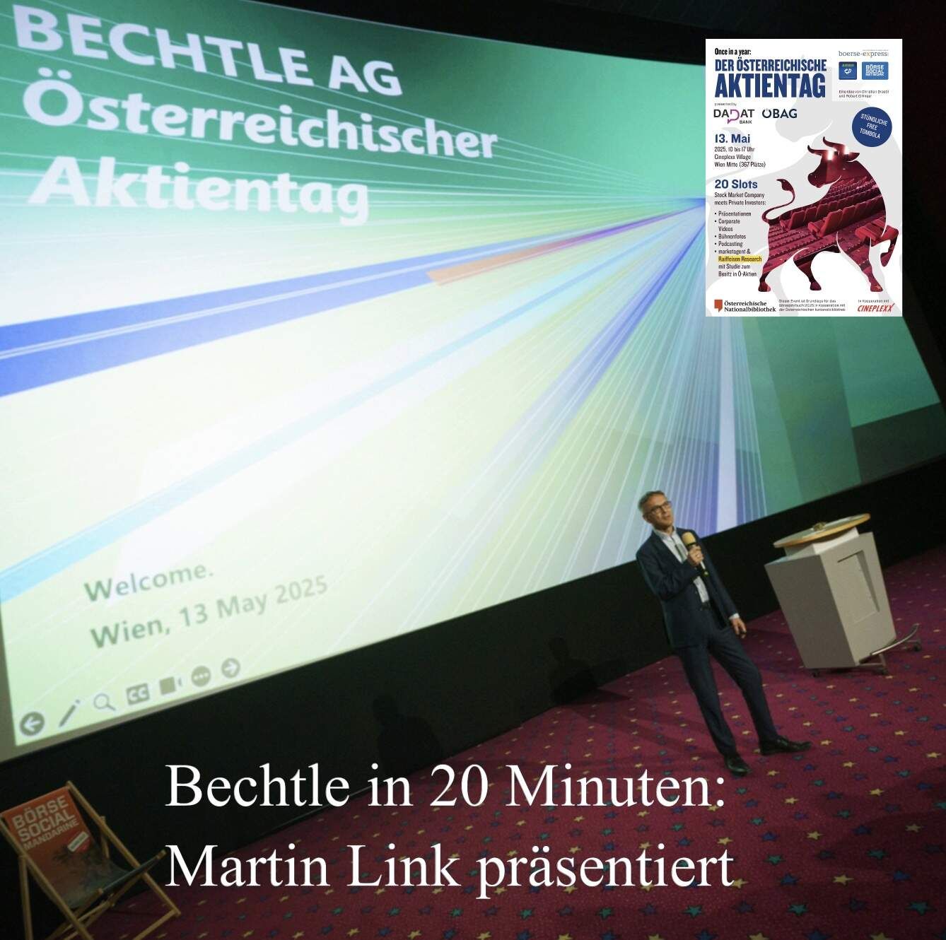 Bechtle am 1. Österreichischen Aktientag: Martin Link, IR, erzählt in 20 Minuten eine Investmentstory um IT, Menschen und Dividenden
