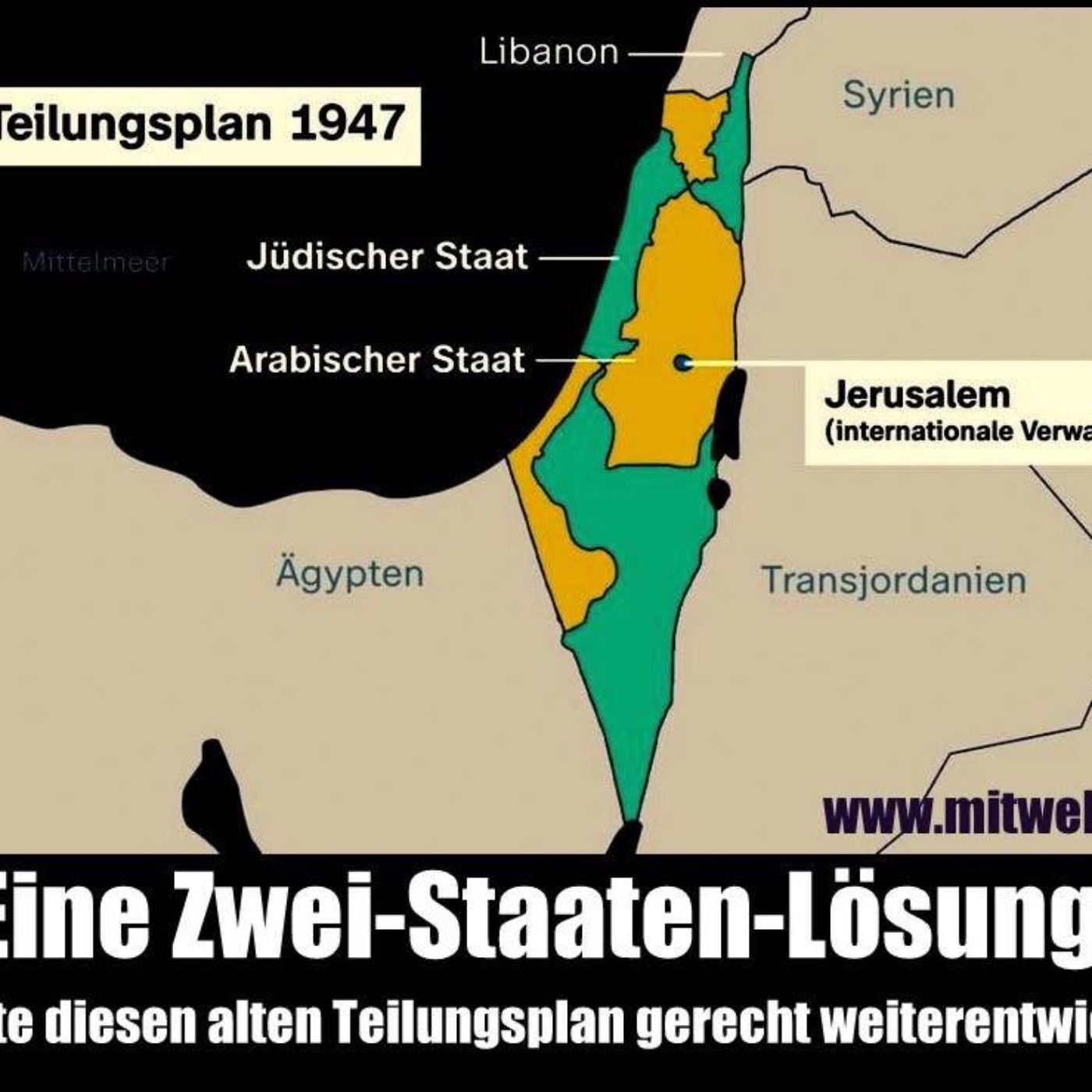 Entweder wir teilen uns das Land oder den Friedhof darunter